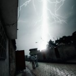 Lightning strikes while waiting for electricity - Cité Soleil, Haiti 2008